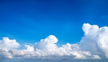 Wall Mural - blue sky and white clouds nature background