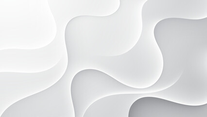 Canvas Print - elegant light white abstract background with smooth curves