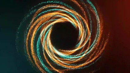 Dynamic Abstract Vortex: Colorful Swirling Energy, Futuristic Background Animation