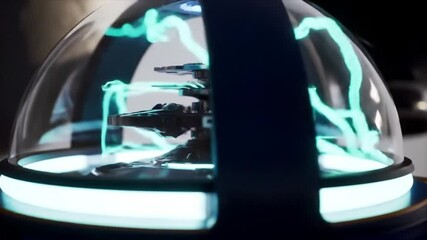 Futuristic technology concept featuring torque sensing array inside sensory pod