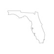 © Rafay - vector map of Florida isolated on a transparent background