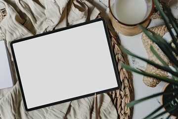 High Detail Visual of Ipad and Magazine Mockup Design