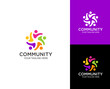 © Designermisuk - Community unity people team work logo design concept