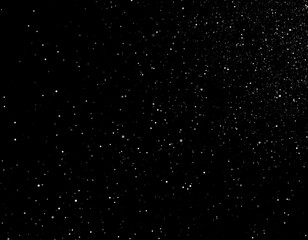 Wall Mural - scattered stars on dark night sky