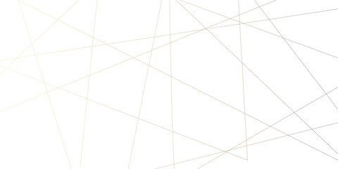 Wall Mural - abstract luxury gold geometric random chaotic lines with many squares and triangles shape on white b