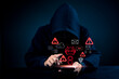 © khunkornStudio - Cybersecurity concept, hacker accessing personal data, network security, data protection, digital crime, dark web, internet privacy, cyber attack, artificial intelligence, online fraud.