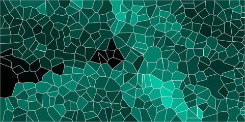 Wall Mural - 3d abstract broken glass quartz crystal retro tyles geometric pattern vonoroi diagram background. be