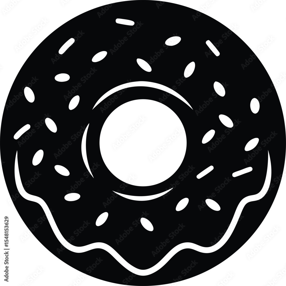 donut isolated vector on transparent background SVG, PNG and EPS Stock ...