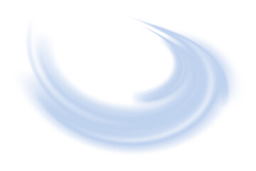Wall Mural - PNG. Wavy transparent curved lines in the form of the movement of sound waves in a set of different shapes of whirlpool, twist, spiral. Light arc in blue colors, in the form of a turn and a zigzag.