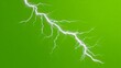 © Atmospheric stock - Dramatic white lightning bolt on vivid green background