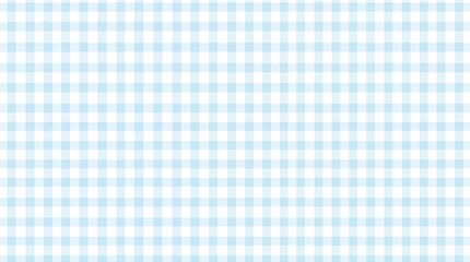 Light blue gingham tablecloth seamless pattern background