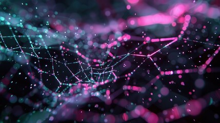 Abstract spider web design