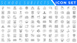 © Muhammad A. grapix - Outline icons related to school subjects. Linear icon collection. Editable stroke. Vector illustration