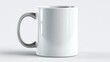 © Ismail - White coffee cup with a handle. mochup-3D-isolate-background