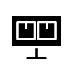 online shopping glyph icon