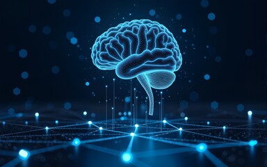 Machine learning , artificial intelligence, ai, deep learning blockchain neural network concept. High quality