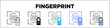 © sofiah22 - Fingerprint Icon Pack Line And Glyph