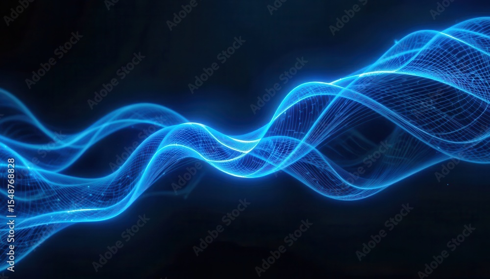 Dynamic blue wave patterns for modern computer backgrounds and screens ...