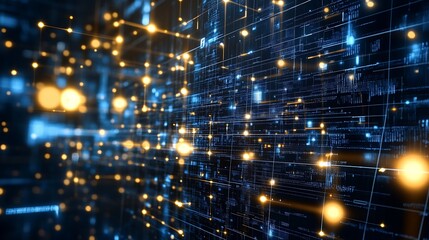 Abstract network of data points (1)