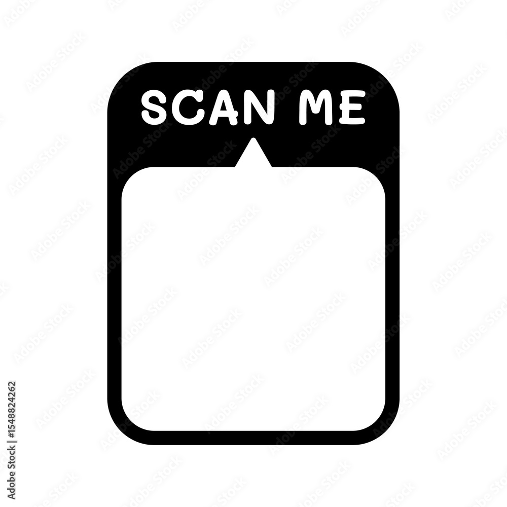 Ilustrace Scan qr code. Scan me. QR codes for smartphone. QR code with ...