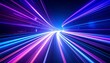 © photostockatinat - An eye-catching abstract image featuring vibrant streams of light