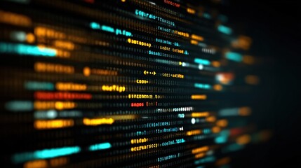 abstract programming code background for software development and scripting