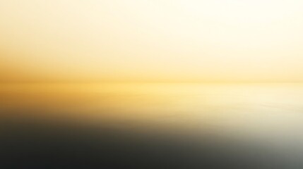 Wall Mural - Golden horizon abstract background with light and shadow, calm serene nature view
