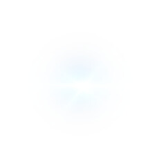 Wall Mural - futuristic blue light png with transparent highlights, glow, sun rays and bokeh sparks. radiant star