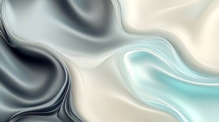 Wall Mural - Abstract flowing silk background with smooth waves and elegant light for modern design