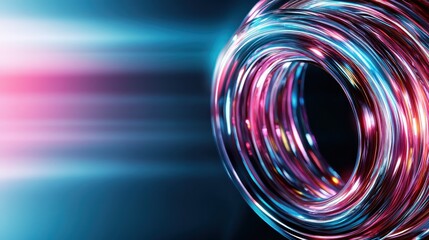 Wall Mural - this stunning image showcases colorful swirling lights, creating an abstract visual effect that conv