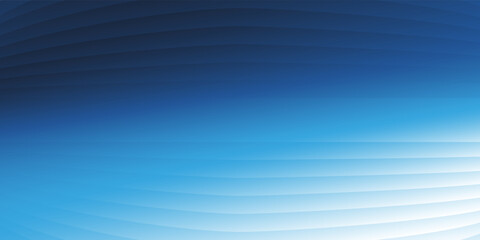 Wall Mural - a smooth blue gradient background with elegant wave-like patterns in light blue and white at the top