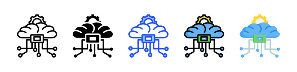 Api Icon Collection With Multiple Styles