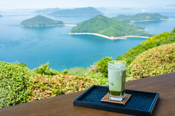 Wall Mural - 紫雲出山山頂のカフェからの景色