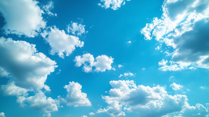 Wall Mural - blue sky with white cloud background. white cloud with blue sky background