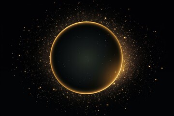 Wall Mural - glitter astronomy glowing eclipse.