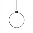 © Igor Craft - A black ornament hanging from a string. The ornament is a circle with a hole in the center