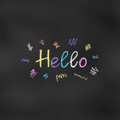 Wall Mural - Cute Design Colorful Composition of Word 