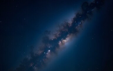 stunning night sky with the milky way stretching across a starry backdrop. ideal for nature and astr