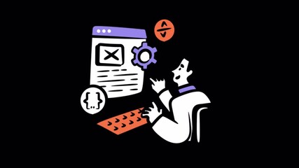 Development  Animations on Transparent background