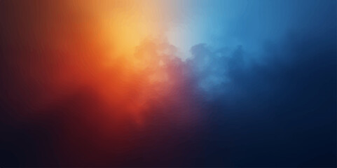 Wall Mural - Vector abstract light nature blue gradation and light Dark midnight red, yellow color white smoke gradient background .
