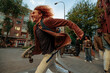 © bernardbodo - Young man running with skateboard in Madrid