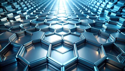 abstract geometric hexagon pattern design