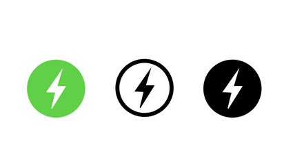 vector illustration of a green black and white symbol circle design