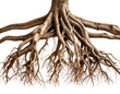 © diki - Exposed tree root system isolated intricately
