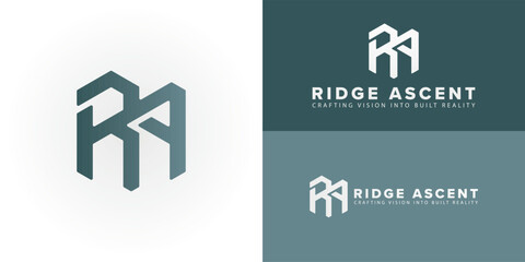Wall Mural - modern ra logo for architectural firms. its geometric, structured form represents innovative design,