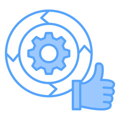 Devops Success Blue Icon