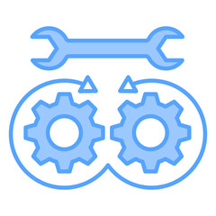 Devops Tool Blue Icon