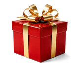 festive Christmas gifts, presents box 3d
