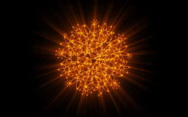 Wall Mural - glow swirl light effect. circular lens flare. abstract rotational lines. power energy element. lumin