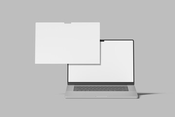 Laptop Screen Website blank Mock Up	